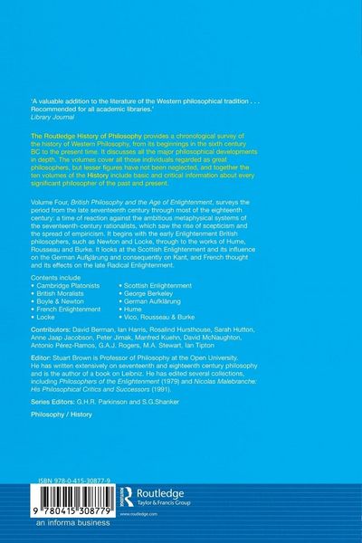 Produktbild: British Philosophy and the Age of Enlightenment
