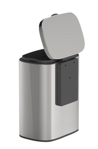 Produktbild: Wand-Kosmetikeimer Mod. Sare Gl&auml;nzend 5 L, Easy Close Absenkautomatik