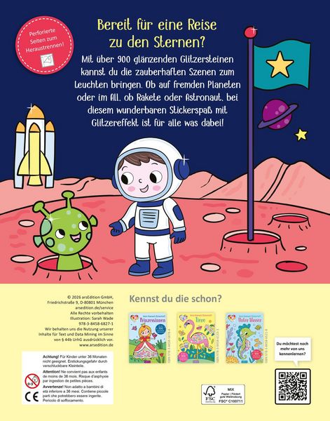 Produktbild: Mein Diamant-Stickerheft &ndash; Weltall