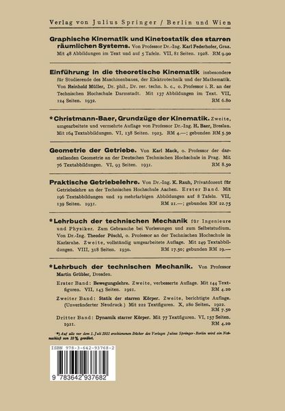 Produktbild: Graphische Kinematik und Kinetostatik