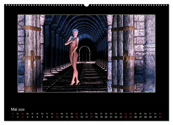Produktbild: Digital Woman (hochwertiger Premium Wandkalender 2026 DIN A2 quer), Kunstdruck in Hochglanz