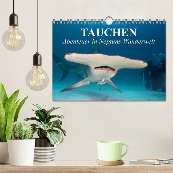 Produktbild: Tauchen - Abenteuer in Neptuns Wunderwelt (Wandkalender 2026 DIN A4 quer), CALVENDO Monatskalender