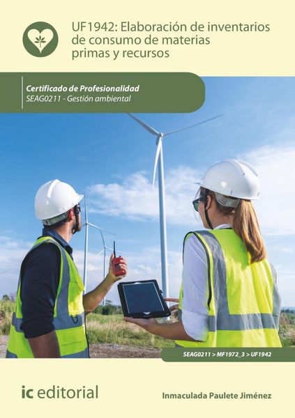 Produktbild: Elaboraci&oacute;n de inventarios de consumo de materias primas y recursos. SEAG0211