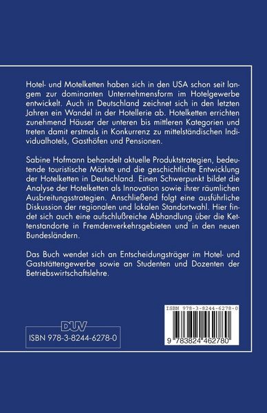 Produktbild: Hotelketten in Deutschland