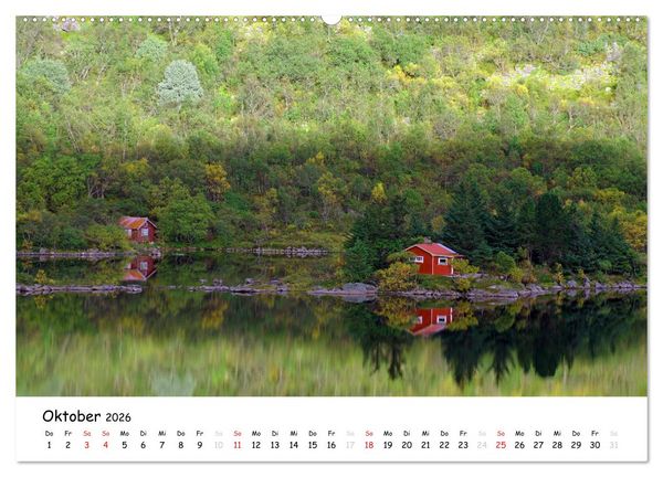 Produktbild: Die Lofoten - Magie des Lichtes (hochwertiger Premium Wandkalender 2026 DIN A2 quer), Kunstdruck in Hochglanz