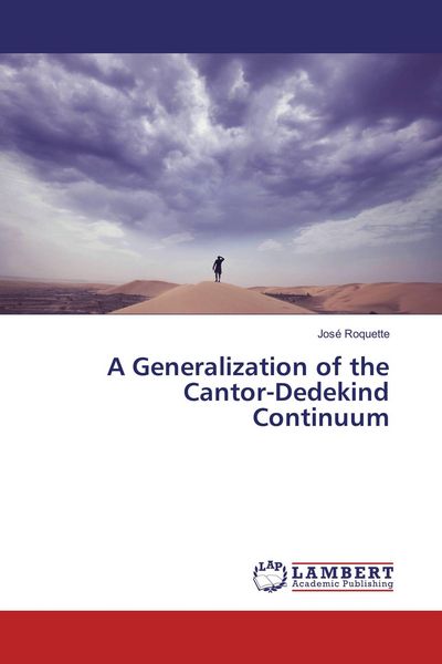 Produktbild: A Generalization of the Cantor-Dedekind Continuum