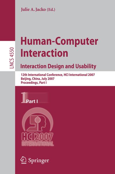 Produktbild: Human-Computer Interaction. Interaction Design and Usability