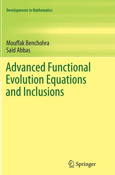 Produktbild: Advanced Functional Evolution Equations and Inclusions