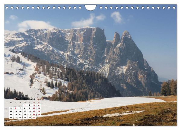 Produktbild: Berggipfel der Dolomiten (Wandkalender 2026 DIN A4 quer), CALVENDO Monatskalender