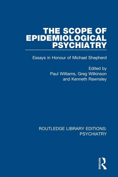 Produktbild: The Scope of Epidemiological Psychiatry