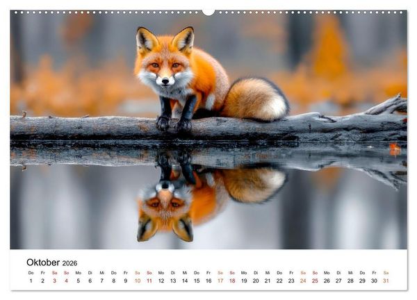 Produktbild: Tiere in ihrer Welt (Wandkalender 2026 DIN A2 quer), CALVENDO Monatskalender