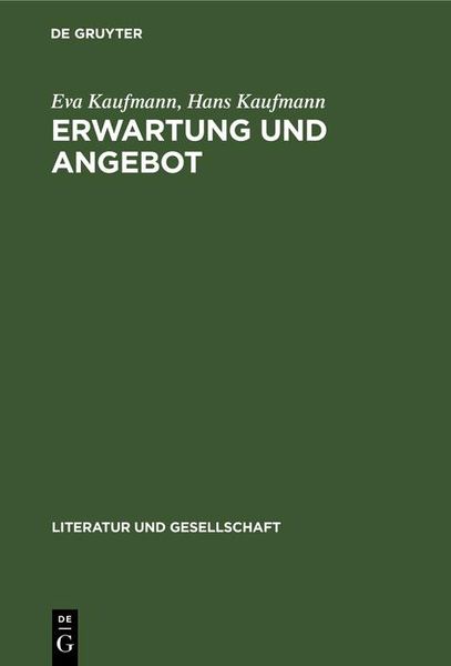 Produktbild: Erwartung und Angebot