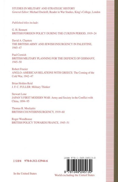 Produktbild: Anglo-French Relations and Strategy on the Western Front, 1914&ndash;18