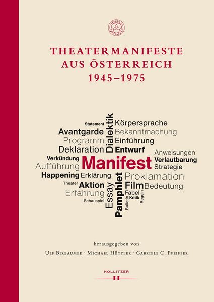 Produktbild: Theatermanifeste aus &Ouml;sterreich 1945-1975