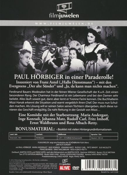 Produktbild: Der alte S&uuml;nder - filmjuwelen