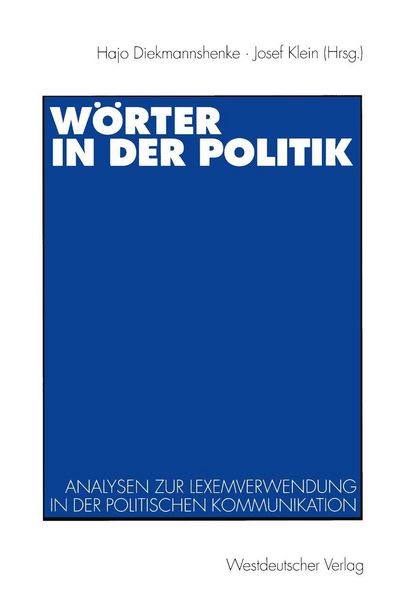 Produktbild: W&ouml;rter in der Politik