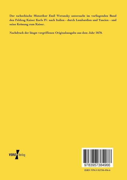 Produktbild: Der erste R&ouml;merzug Kaiser Karls IV.