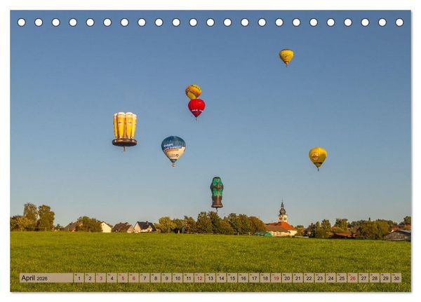 Produktbild: Montgolfiade der Ballone im Sauerland (Tischkalender 2026 DIN A5 quer), CALVENDO Monatskalender