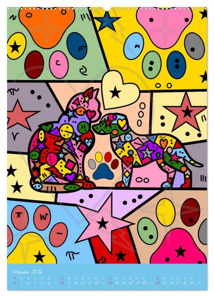 Produktbild: Willkommen in der Welt von Nico&acute;s Pop Art (hochwertiger Premium Wandkalender 2026 DIN A2 hoch), Kunstdruck in Hochglanz