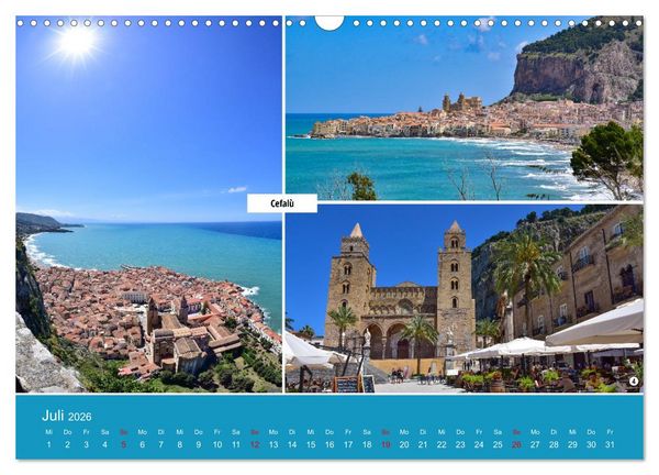 Produktbild: Palermo und der Westen von Sizilien (Wandkalender 2026 DIN A3 quer), CALVENDO Monatskalender