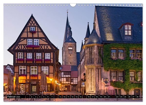 Produktbild: QUEDLINBURG F&Uuml;R NACHTSCHW&Auml;RMER (Wandkalender 2026 DIN A3 quer), CALVENDO Monatskalender