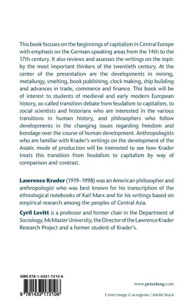 Produktbild: The Beginnings of Capitalism in Central Europe