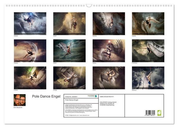 Produktbild: Pole Dance Engel (Wandkalender 2026 DIN A2 quer), CALVENDO Monatskalender