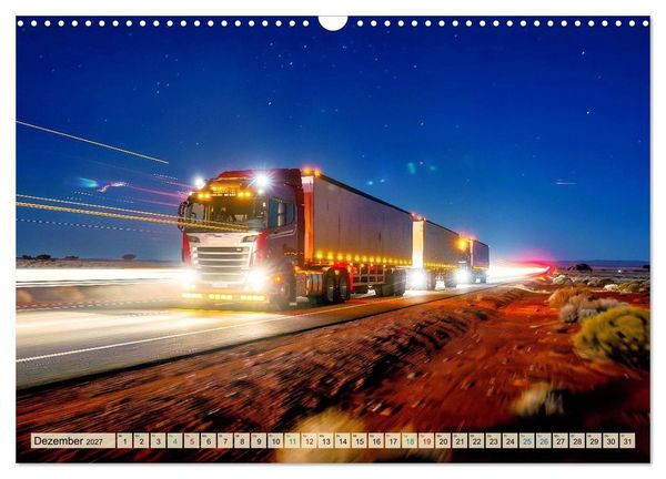 Produktbild: Road Train - LKW (Wandkalender 2027 DIN A3 quer), CALVENDO Monatskalender