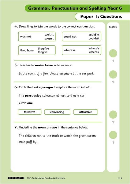 Produktbild: Grammar, Reading & Maths SATs Test Ages 10-11