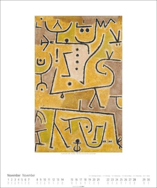 Produktbild: Paul Klee Kalender 2027