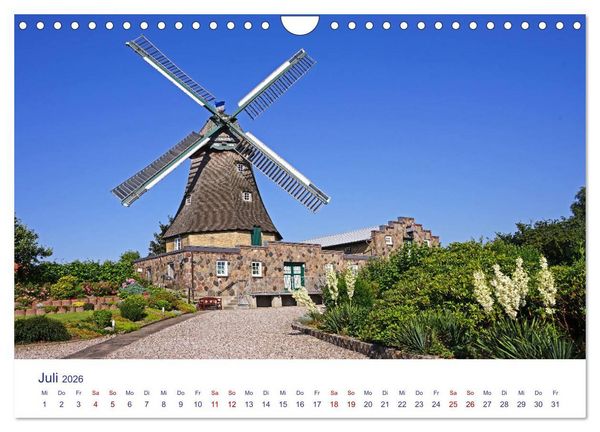 Produktbild: Radtouren ab Eckernf&ouml;rde (Wandkalender 2026 DIN A4 quer), CALVENDO Monatskalender