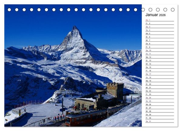 Produktbild: Matterhorn. Der Berg der Berge (Tischkalender 2026 DIN A5 quer), CALVENDO Monatskalender