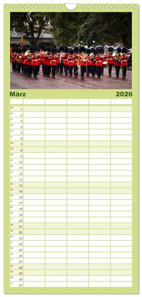Produktbild: Familienplaner 2026 - Wundervolles London mit 5 Spalten (Wandkalender, 21 x 45 cm) CALVENDO