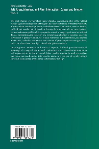 Produktbild: Salt Stress, Microbes, and Plant Interactions: Causes and Solution