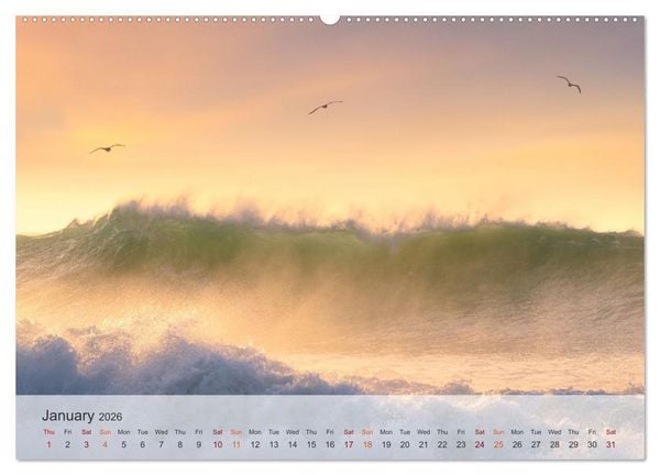 Produktbild: Melody of the waves (High Quality Premium Wall Calendar 2026 DIN A2 landscape),CALVENDO 12 Month Wall Calendar