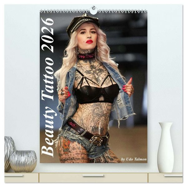 Produktbild: Beauty Tattoo 2026 (hochwertiger Premium Wandkalender 2026 DIN A2 hoch), Kunstdruck in Hochglanz