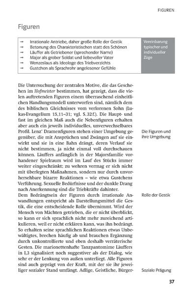 Produktbild: Klett Lekt&uuml;rehilfen J. M. R. Lenz, Der Hofmeister/Die Soldaten