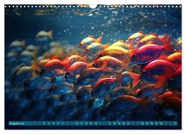 Produktbild: Fantasie bei die Fische! (Wandkalender 2026 DIN A3 quer), CALVENDO Monatskalender