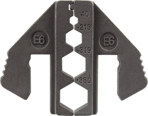 Produktbild: TOOLCRAFT PLE-0E6 Crimp-Eins&auml;tze Geeignet f&uuml;r Kabeltyp: RG59, RG58, RG6 Passend f&uuml;r Marke (Zangen): TOOLCRAFT PZ-500