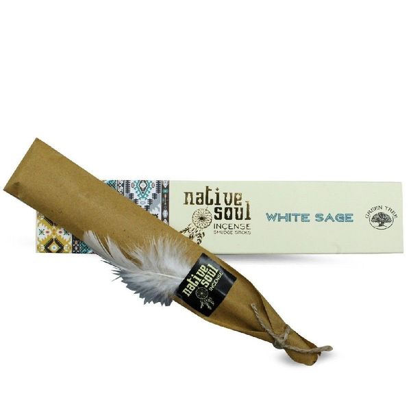 Produktbild: R&auml;ucherst&auml;bchen Green Tree Native Soul "White Sage" 15gr.