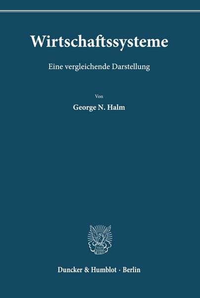 Produktbild: Wirtschaftssysteme.