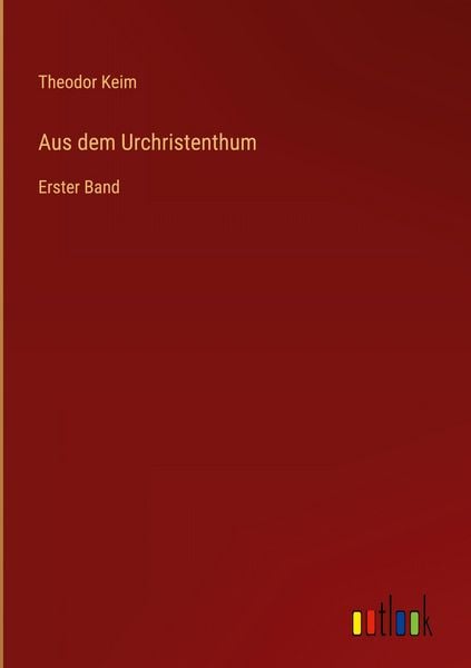 Produktbild: Aus dem Urchristenthum
