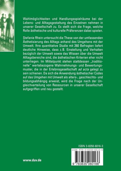 Produktbild: Lebensstil und Umgehen mit Umwelt