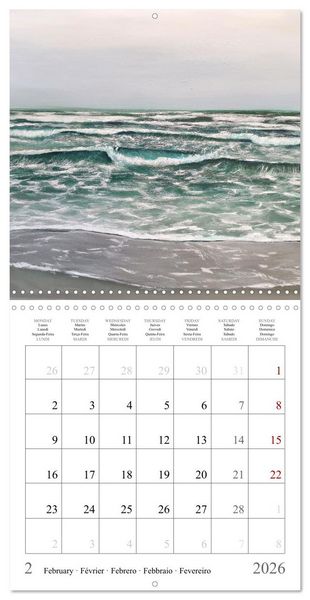 Produktbild: Painted landscapes dressed in seasonal colours (Wall Calendar 2026 12 &times; 12 Inch) CALVENDO 12 Month Wall Calendar