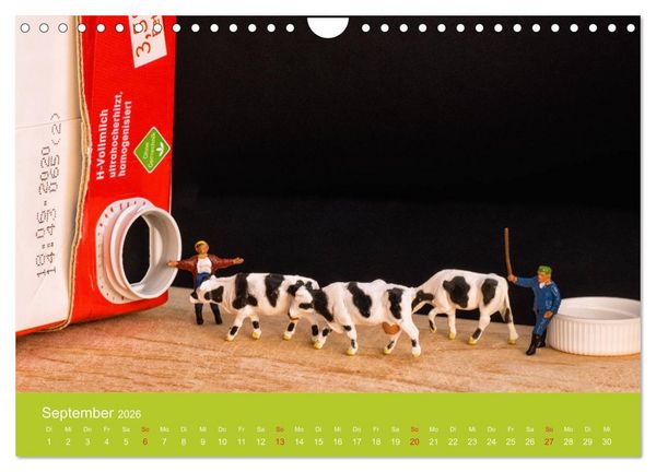 Produktbild: Neue Miniaturen - Klein ganz gro&szlig; 2.0 (Wandkalender 2026 DIN A4 quer), CALVENDO Monatskalender