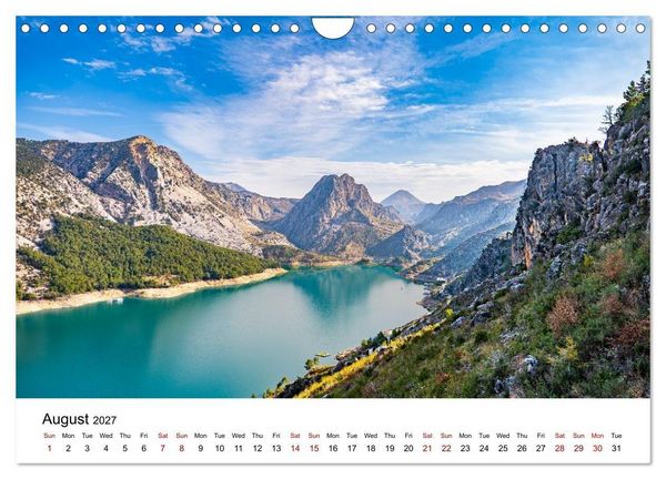 Produktbild: TURKISH RIVIERA Ancient echoes and azure coasts (Wall Calendar 2027 DIN A4 landscape), CALVENDO 12 Month Wall Calendar