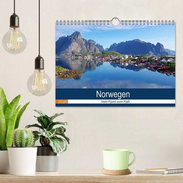 Produktbild: Norwegen 2026 - vom Fjord zum Fjell (Wandkalender 2026 DIN A4 quer), CALVENDO Monatskalender
