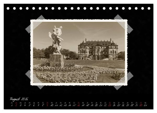 Produktbild: Dresden - Ein Kalender mit Fotografien wie aus einem alten Fotoalbum (Tischkalender 2026 DIN A5 quer), CALVENDO Monatskalender
