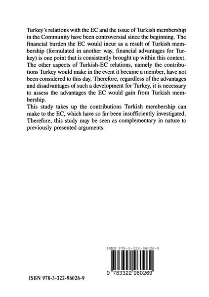 Produktbild: Turkey and the European Community