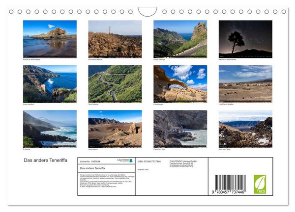 Produktbild: Das andere Teneriffa (Wandkalender 2026 DIN A4 quer), CALVENDO Monatskalender